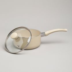 КОВШИК AGNESS АНТИП. ПОКР. РУЧКА SOFT TOUCH И СТЕКЛ. КРЫШКОЙ 1000 МЛ 14*7 СМ