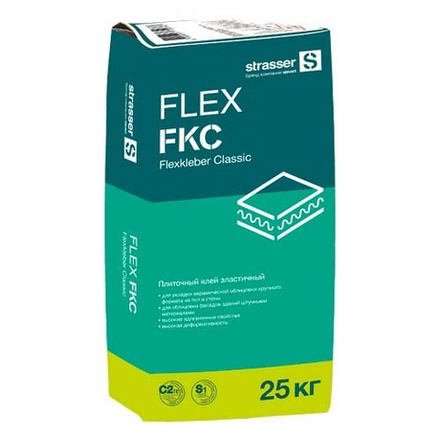 Strasser  - FLEX FKC Плиточный клей эластичный, C2 TE S1, 25 кг.