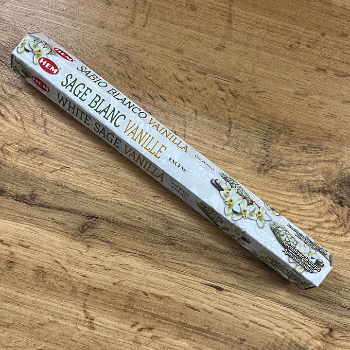 HEM White Sage Vanilla шестигранник Благовоние Белый шалфей Ваниль