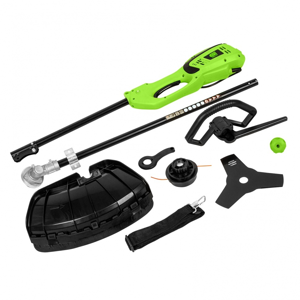 Триммер электрический ЭК-1200, 1200 Вт, 380 мм, разборная штанга, катушка, диск Сибртех