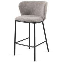 Полубарный стул Ciselia 65 см, серое букле