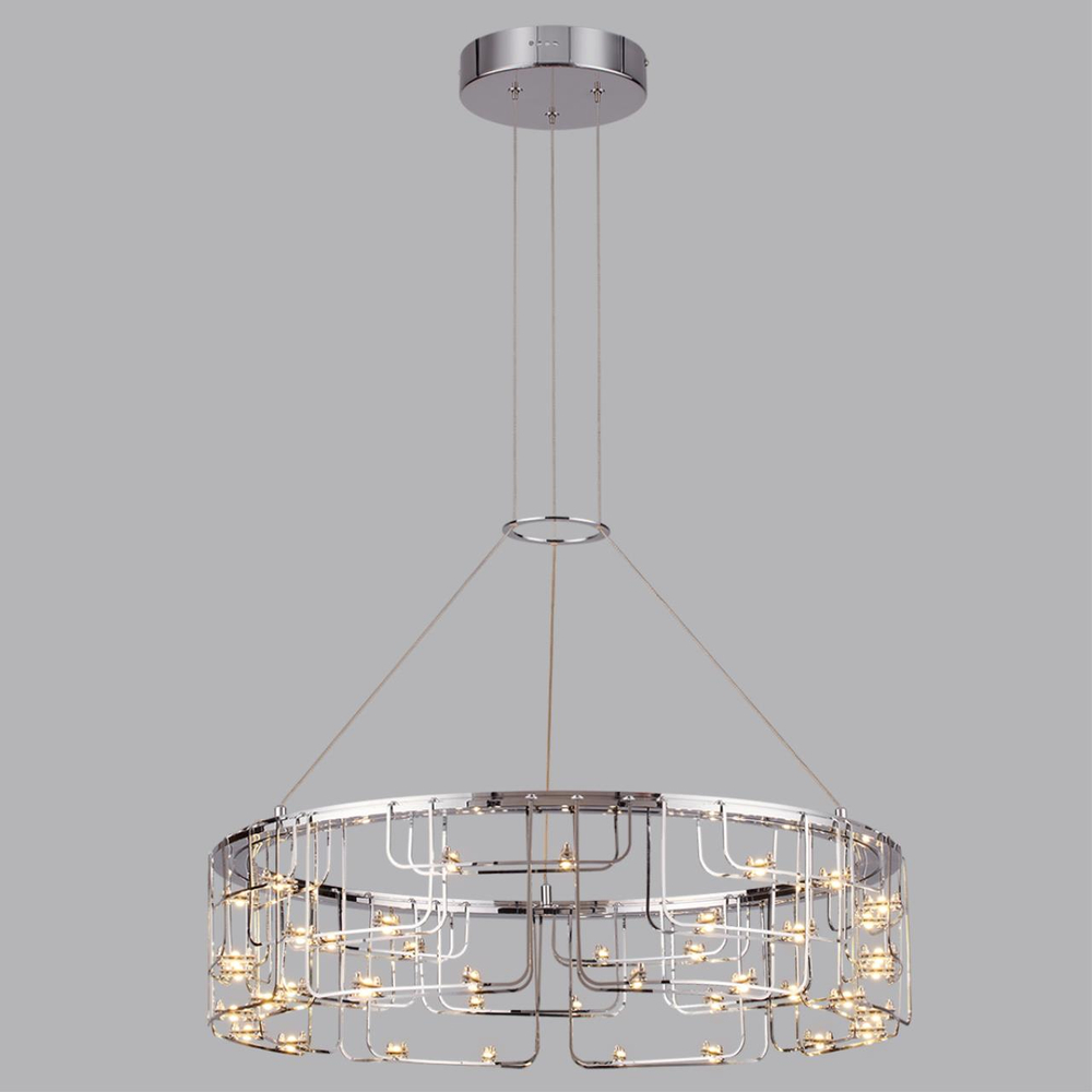 7059/44L HIGHTECH ODL26 287 Подвесной светильник нерж/сталь хром IP20 LED 44W 3960Лм 3000K 220V ZAHA