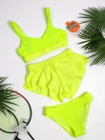 купальник раздельный Nike спортивный 3 в 1 топ с шортами