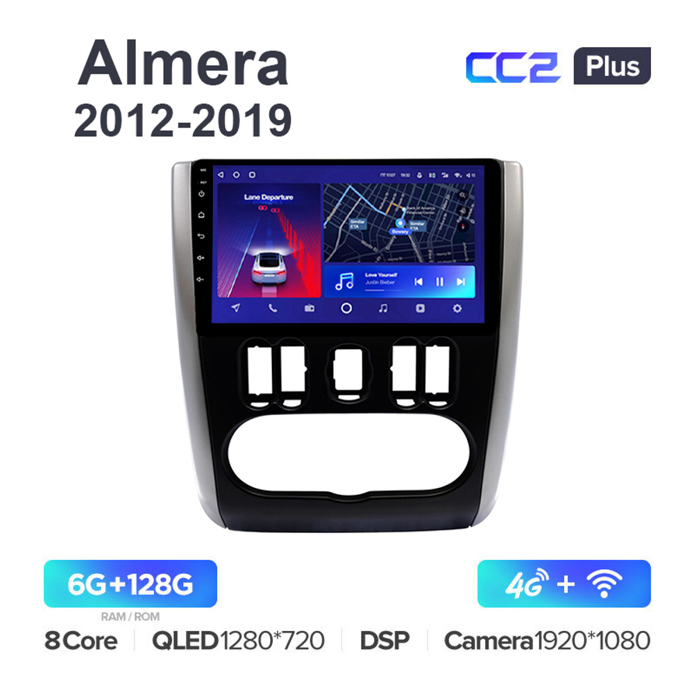 Teyes CC2 Plus 9"для Nissan Almera 2012-2019