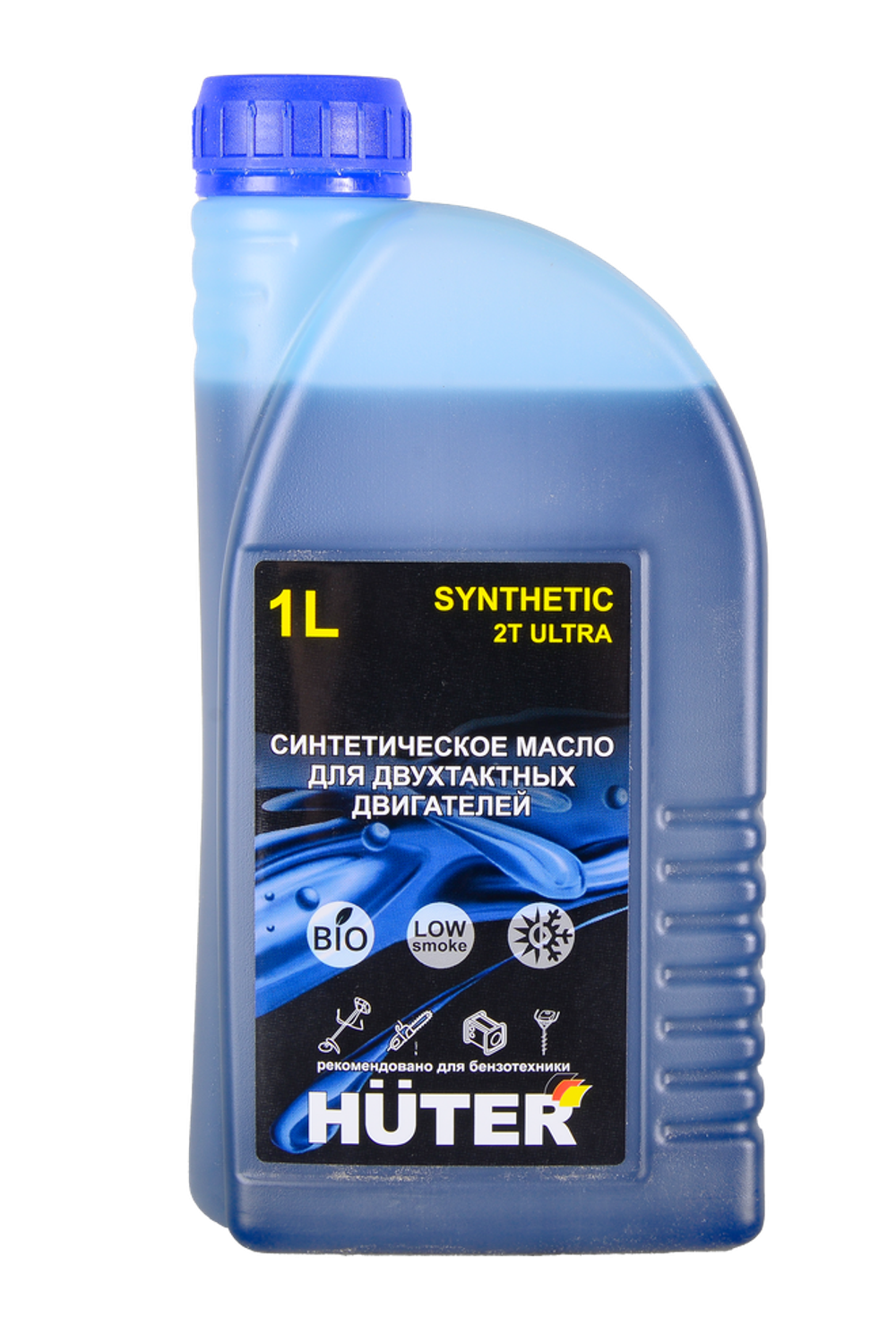 Масло 2Т ULTRA синтетическое для двухтактных двигателей, для техники Huter, 1л