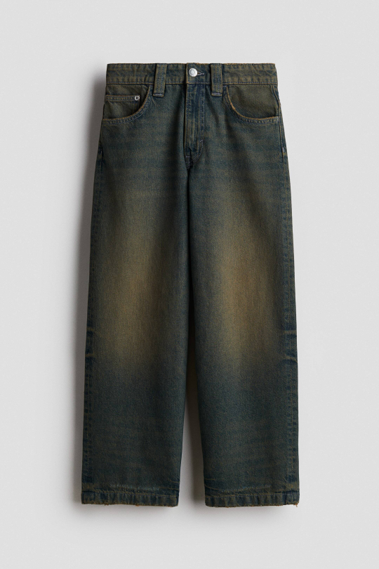 H&M Джинсы Baggy Fit, темно-синий