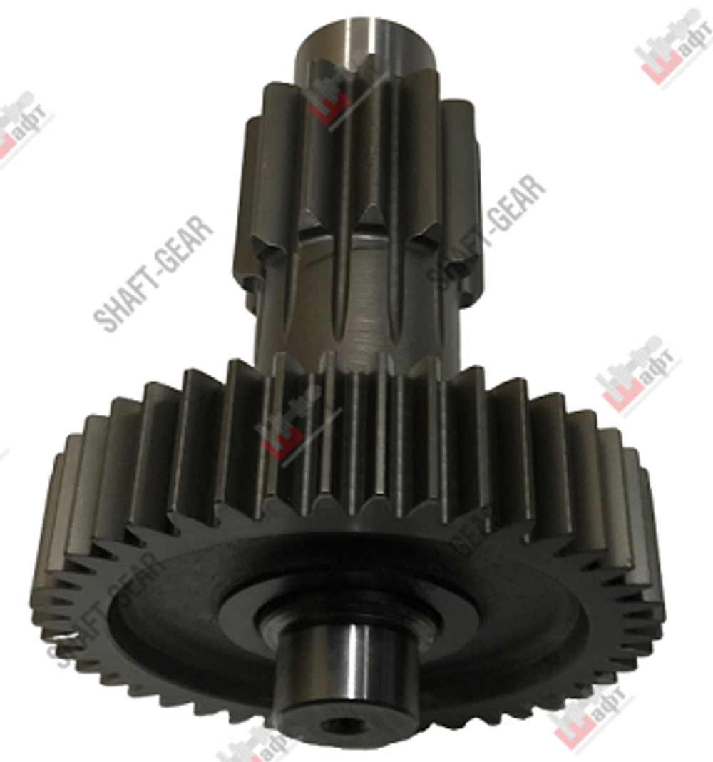 JS125T-1707047 - Вал промежуточный демультипликатора (короткий) на КПП