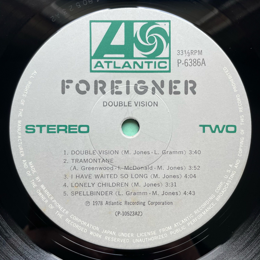 Винтажная виниловая пластинка LP Foreigner Double Vision (Япония 1980) (Оби) Hot Blooded