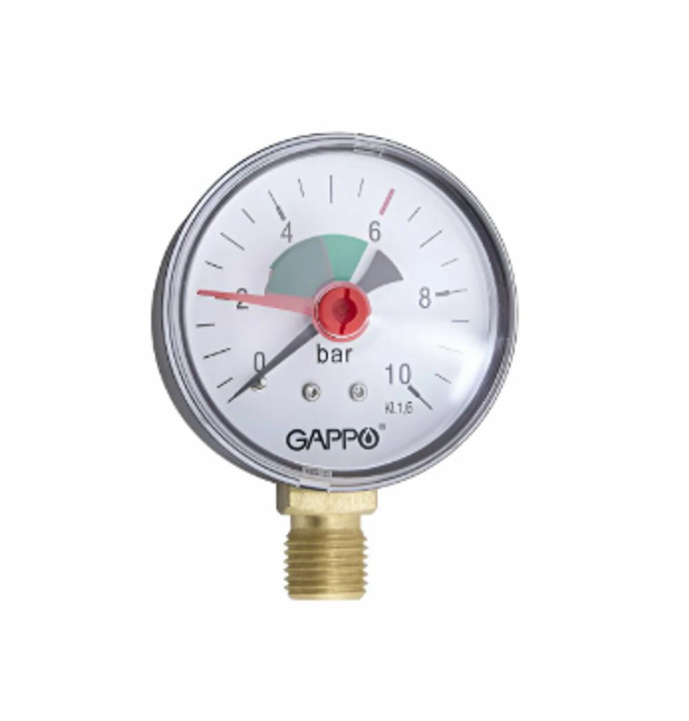 Манометр радиальный  1/4 10 bar GAPPO