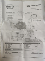 Ремкомплект блока подготовки воздуха осушителя Volvo FH , Renault T-series (клапан сброса) Knorr K035697K50