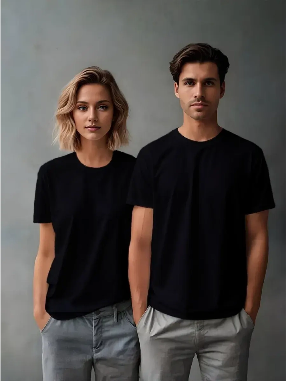 Футболка однотонная базовая хлопок унисекс Баракаттекс