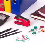 Степлер №10 BRAUBERG "JET", до 15 листов, эргономичный, красно-черный, 229686