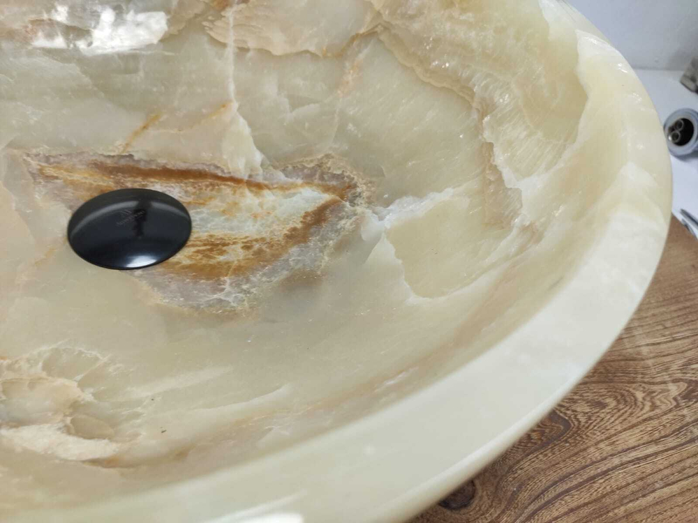 Раковина из оникса Bowl Yellow Premium BO-60910 45*45*17