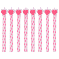 Свечи для торта с сердцем ассорти, 8 шт