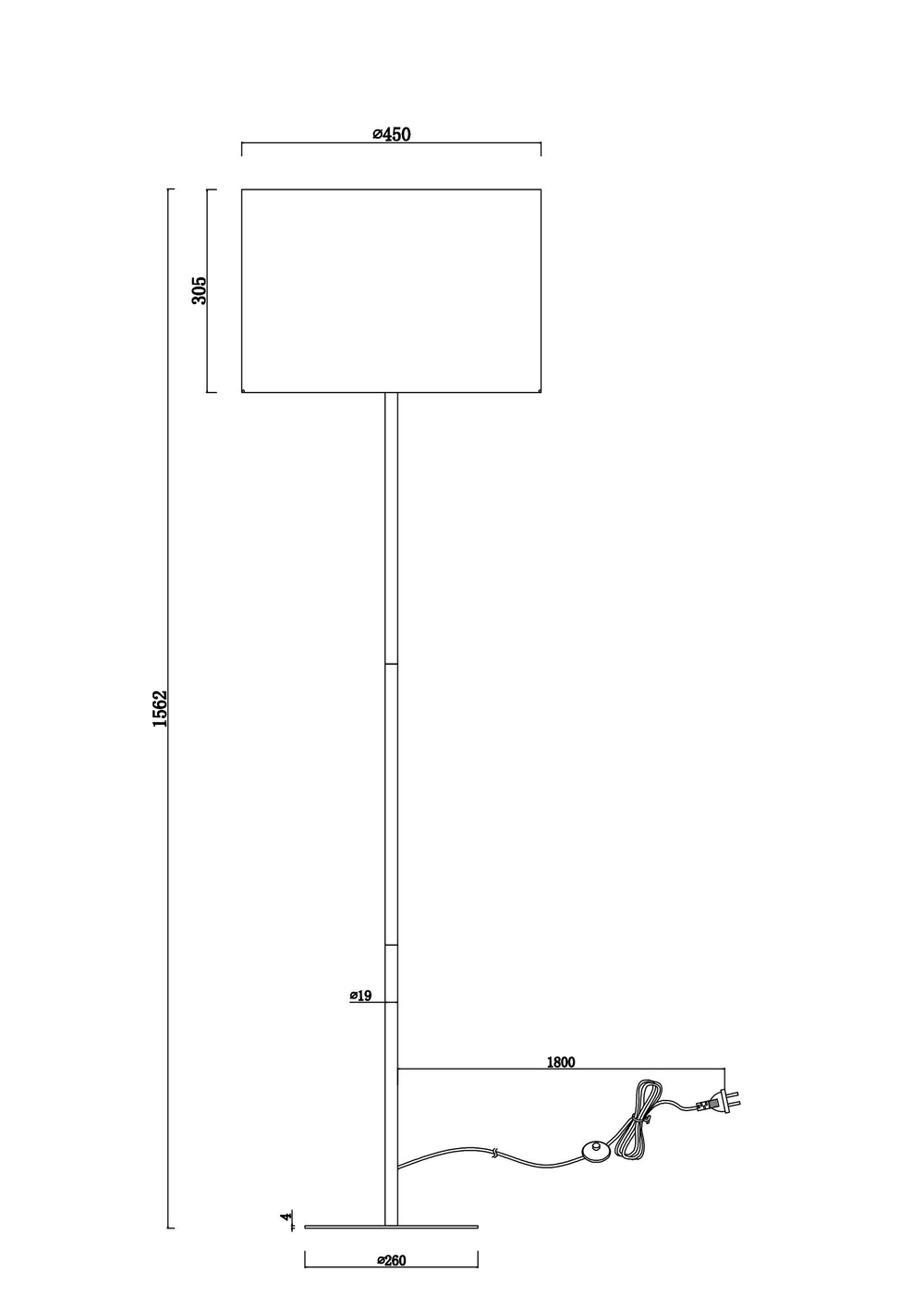 Торшер Moderli V11007-F Gingko