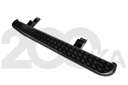 Пороги РИФ силовые Toyota Land Cruiser 200 (2008-2015) черные накладки и болты, на а/м без гидроподвески