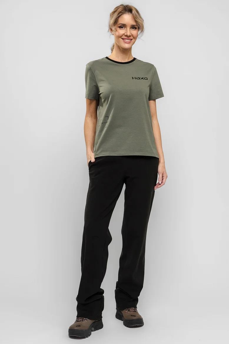 Футболка "НОХО" женская, цвет "Каменный закат"