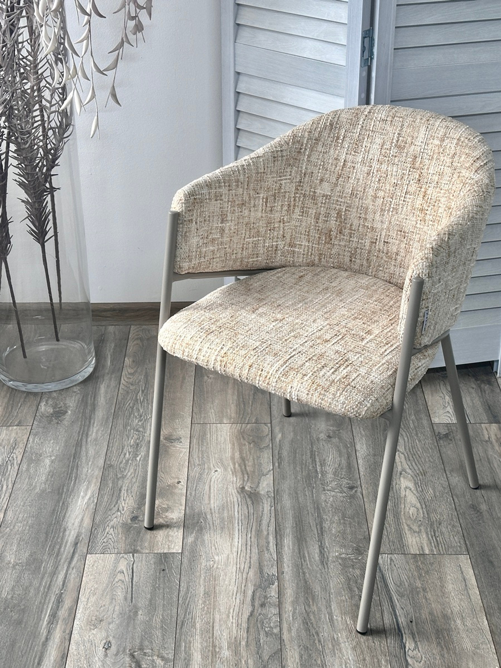 Стул М-City DISAUR Дилл (Dill) 1038-131 ткань, Латте каркас