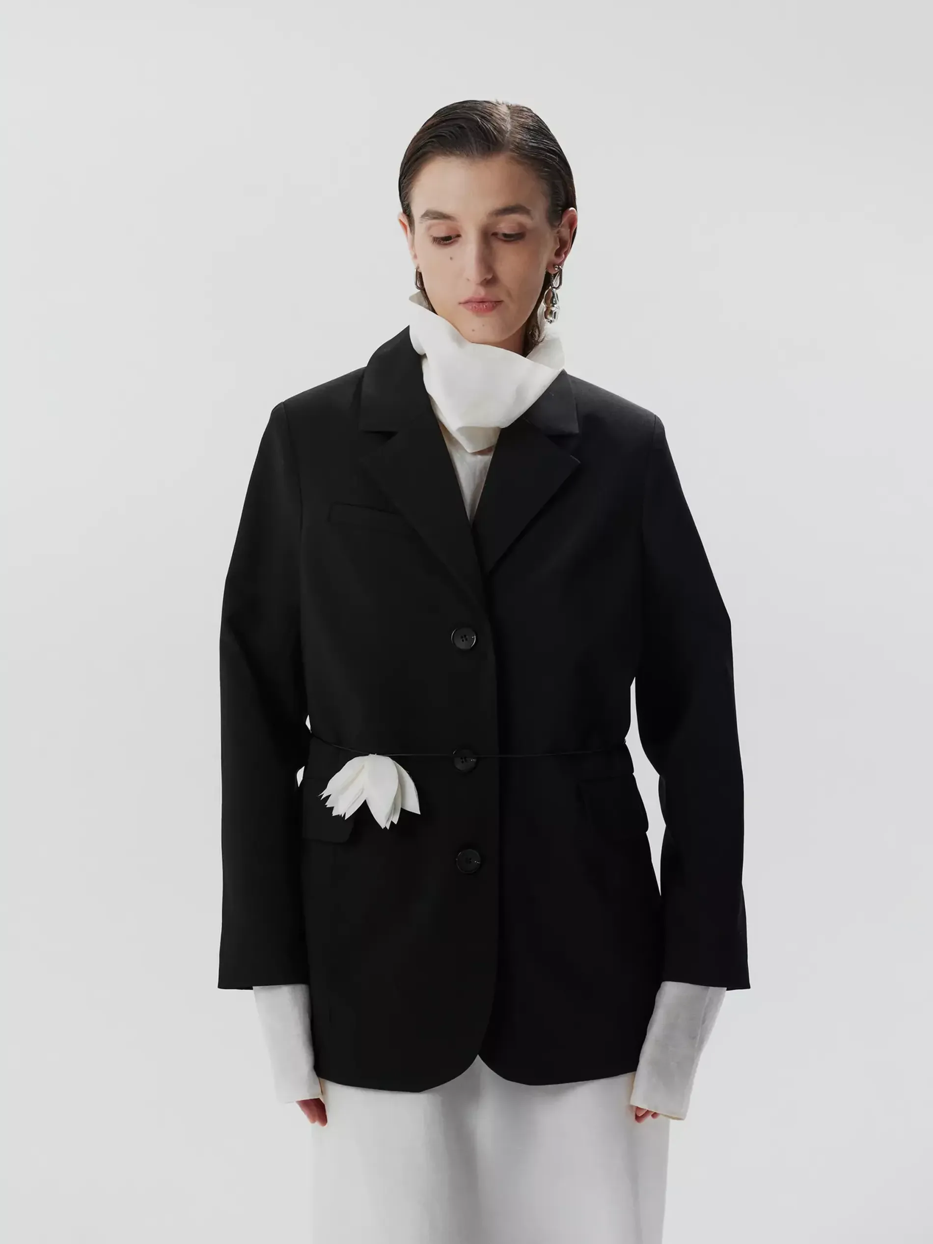 Юбка шелковая milk