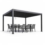 Пергола алюминиевая Cronon Nova 4х3 м, графит