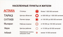 Физическая карта Казахстана (рус./каз. яз.). Плакат. м 1:3 000 000. Размер 70*100 см. (2024г.) Ламинированная