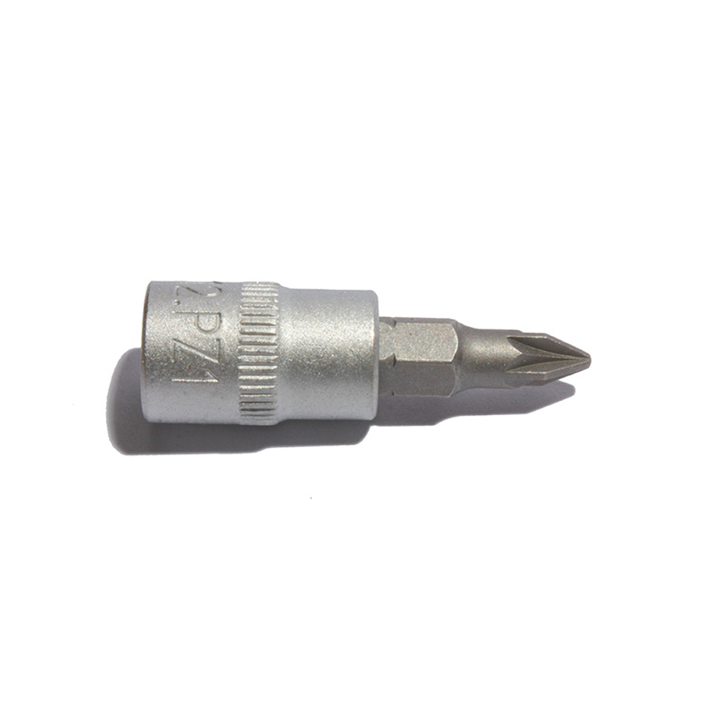 Торцевая головка с битой крестовой отвертки 1/4" PZ1, СТАНКОИМПОРТ, CS-14.12.PZ1