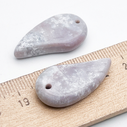 Подвеска Крыло, халцедон, размер 30*16 мм, цена за 1 шт