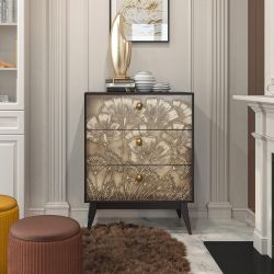 Комод Маки с 3 ящиками Каштан