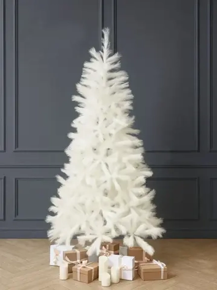 Искусственная белая елка «White Charm» (ветки из пампасной травы) от 2,1 м до 2,4 м