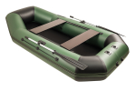 Броня-300 М зеленый-черный (лодка ПВХ с усилением)