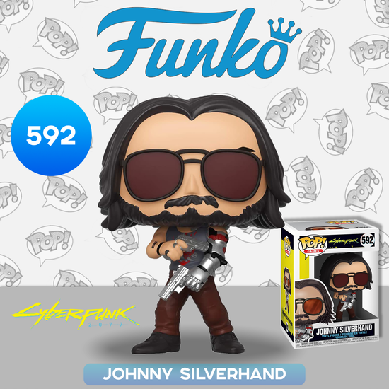 Фигурка Funko POP! Games Cyberpunk 2077 Johnny Silverhand w/ Gun (592) 47522
