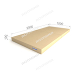 Мягкий щит "Romana/Pro" (1000x2000x100 мм), в 2 сложения