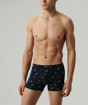 Трусы мужские боксеры (2шт), Atlantic 2MHH-006, темно-синий + темно-голубой