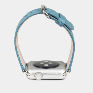 Ремешок для Apple Watch 40/41/42 mm из кожи аллигатора, сизого цвета