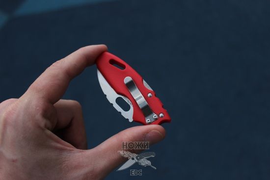 Складной нож Cold Steel 20MTR Mini Tuff Lite Plain Edge Red c клинком из стали 4034 Stainless Steel, рукоять Grivory (Griv-Ex)