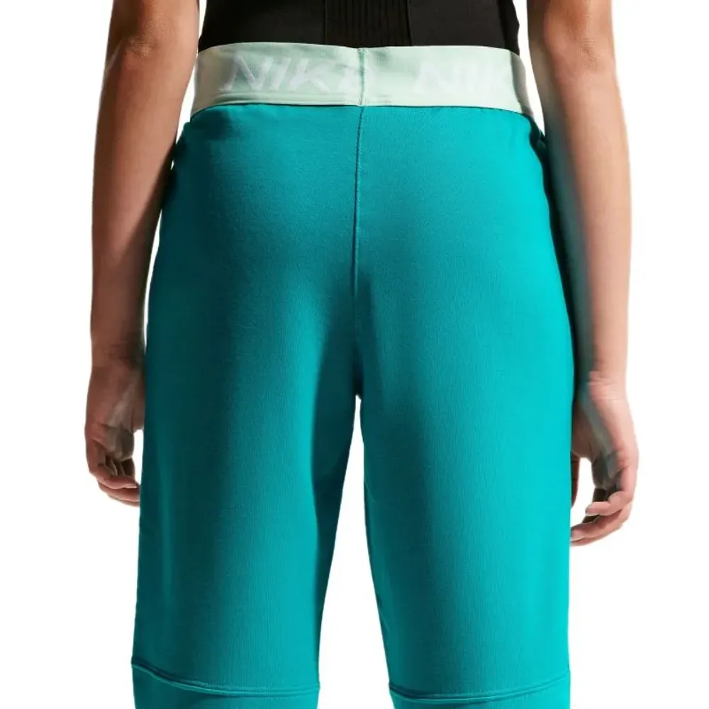 Брюки для девочки теннисные Nike Kids Pro Fleece Dri-Fit Joggers - energy/energy/arctic green/white