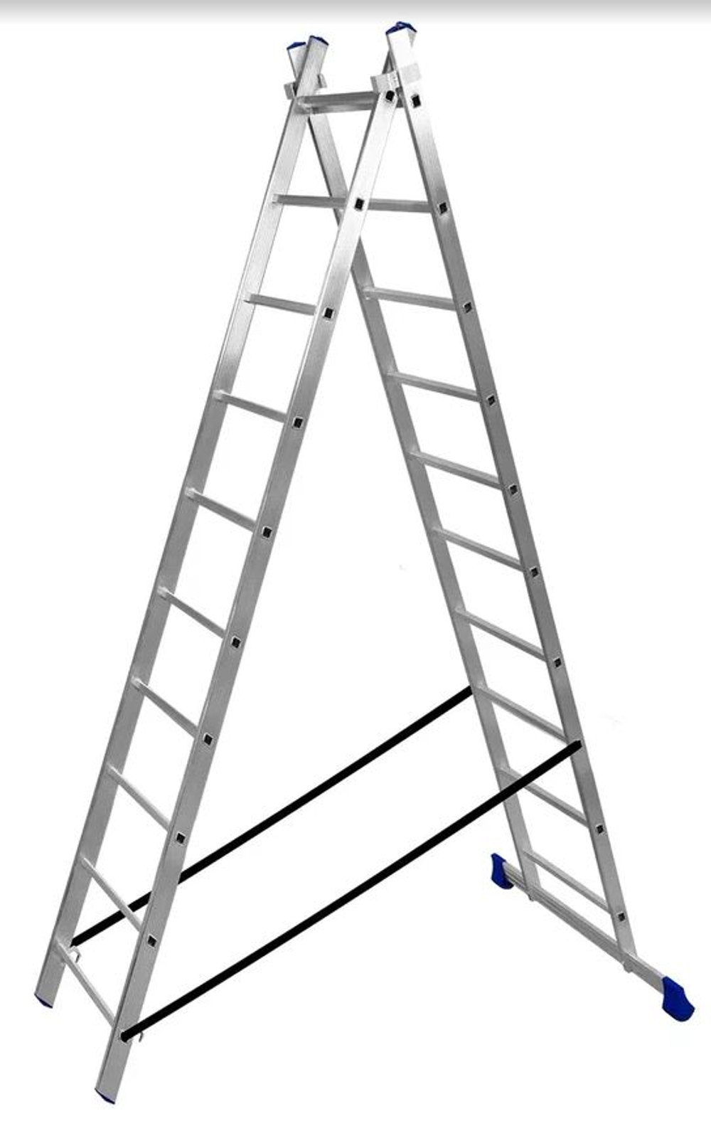 Лестница алюмин.  2секц* 10ступеней (2,84м-4,51м) / МОНТАЖНИК