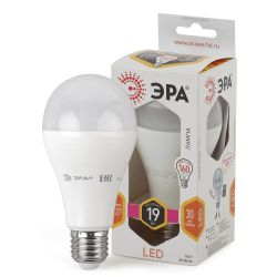 Лампа светодиодная ЭРА STD LED A65-19W-827-E27 19Вт груша теплый белый свет Е27 | Лампы cветодиодные Груша (A)