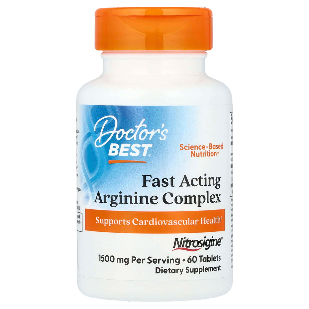 Doctor's Best, комплекс с аргинином быстрого действия, 60 таблеток