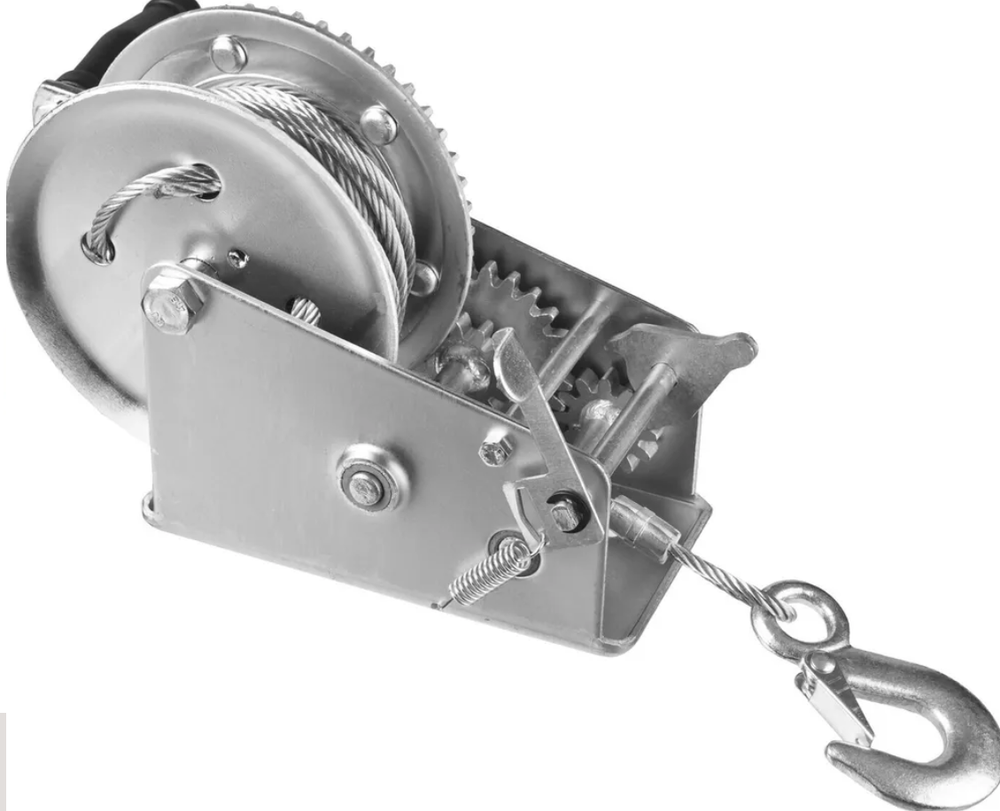 ЛЕБЕДКА РУЧНАЯ ЗУБР ТЯГОВАЯ ТРОСОВАЯ 1,1Т 8М 43113-1.1_Z0