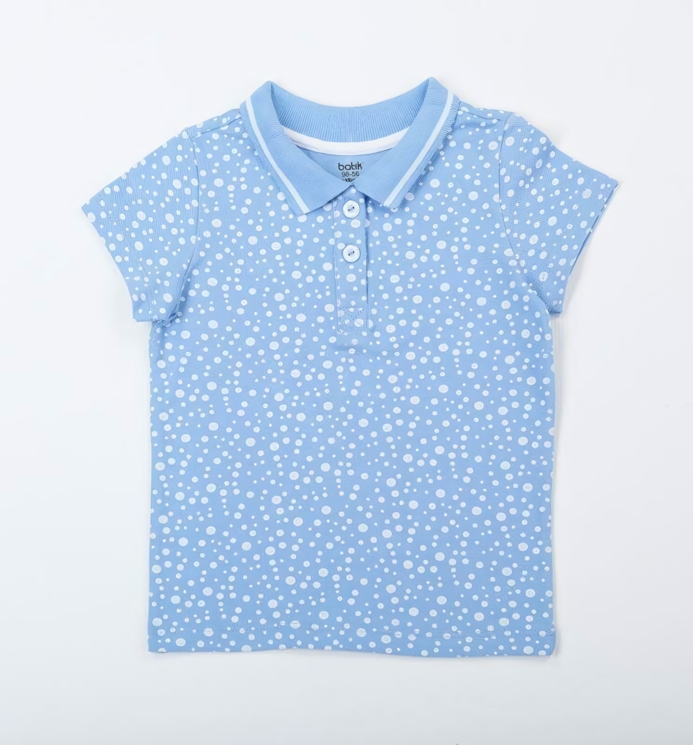 Футболка д/мал, голубой, р.128, (Батик) 00006_BAT, 1 шт.