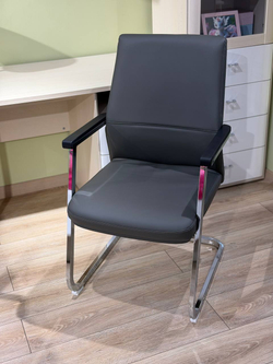 Кресло офисное 2818B-1 982662##GREY color LEATHER