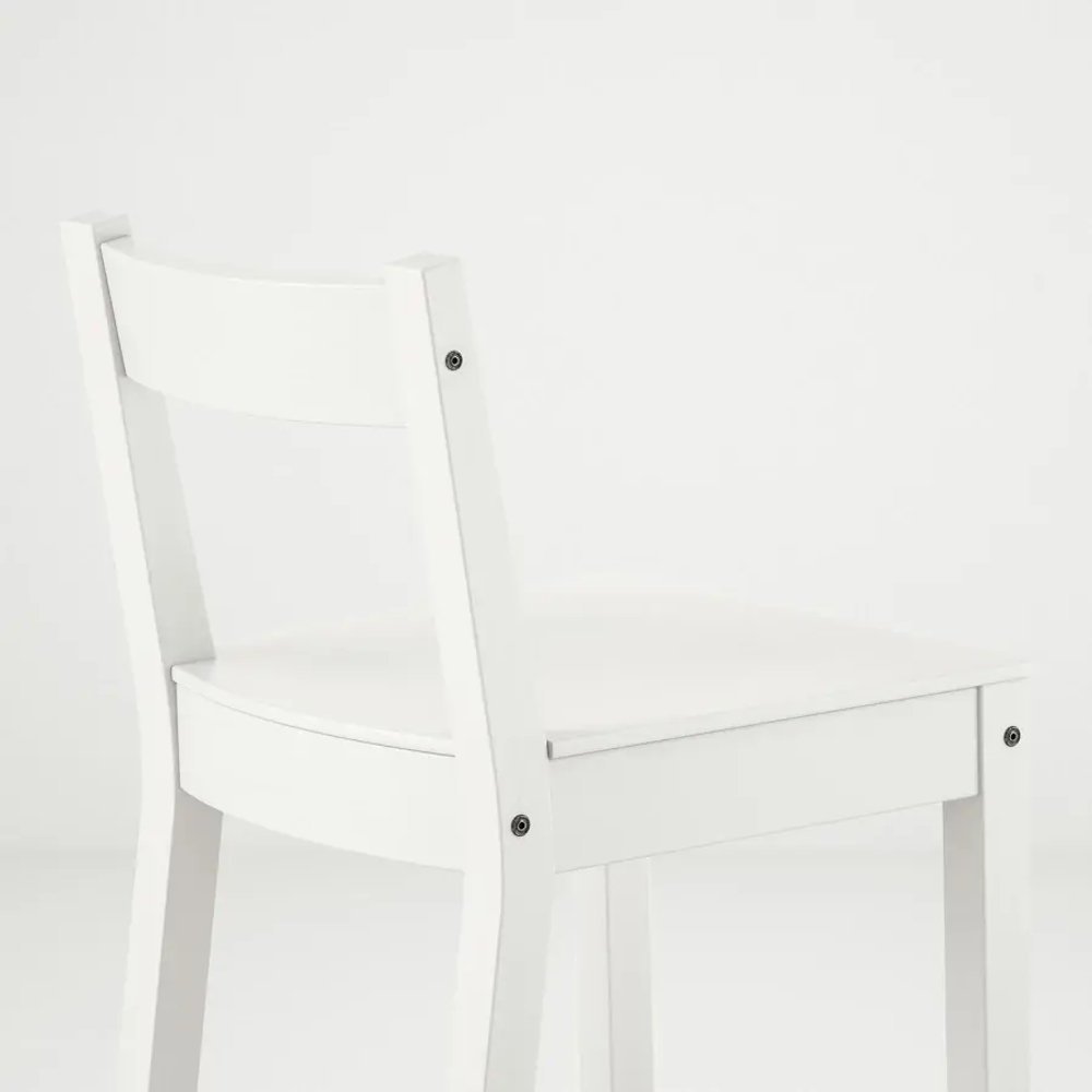 Барный стул со спинкой - NORDVIKEN IKEA/НОРДВИКЕН ИКЕА, 88х40х45 см, белый