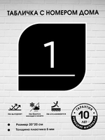 Табличка с номером дома, 20х20