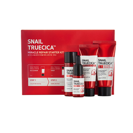 SOME BY MI SNAIL TRUECICA MIRACLE REPAIR STARTER KIT Набор: тонер, сыворотка, крем для лица, гель 30мл+30мл+10мл+20г
