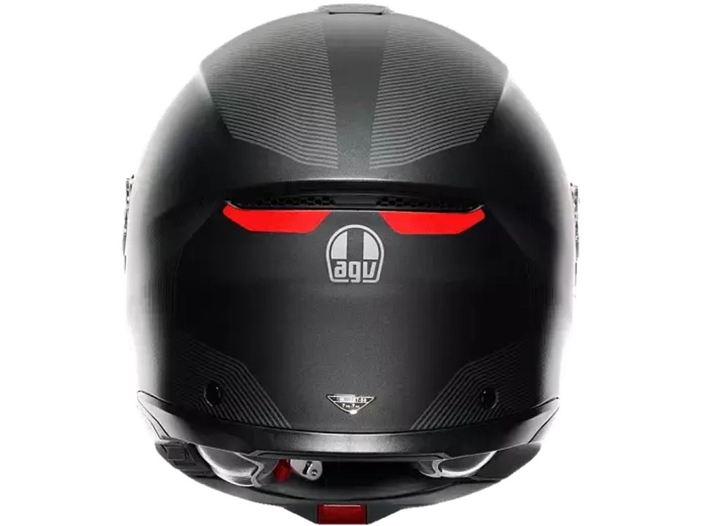 AGV TOURMODULAR FREQUENCY MATT GUNMETAL/RED