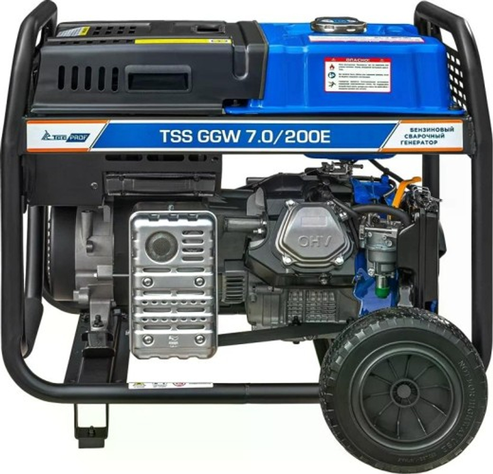 Сварочный генератор ТСС PROF GGW 7.0/200E бензиновый 045625
