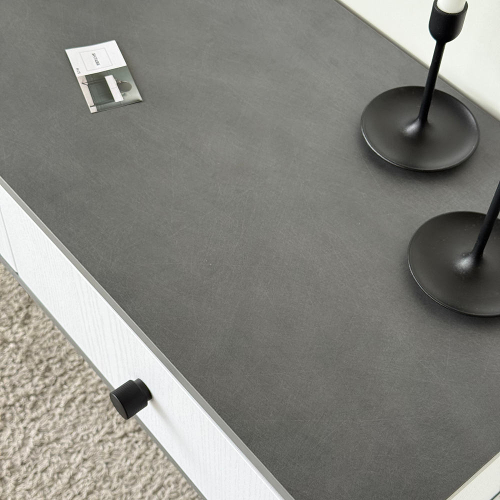 Подвесной туалетный столик консоль Royal 5310 эко (Металл Бруклин-р.черная)