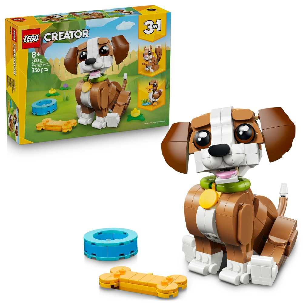 Конструктор LEGO Creator 31382 Милые зверушки Шаловливый щенок 3 в 1 — фото 1