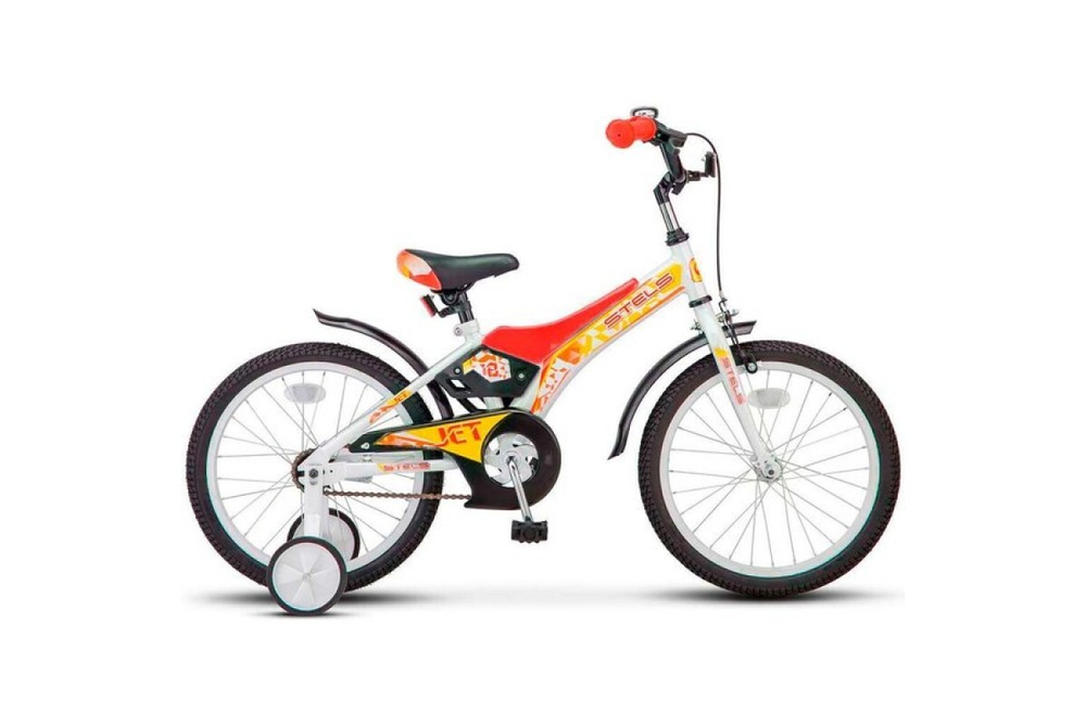 Велосипед Jet 18", рама 10", белый/красный Z010